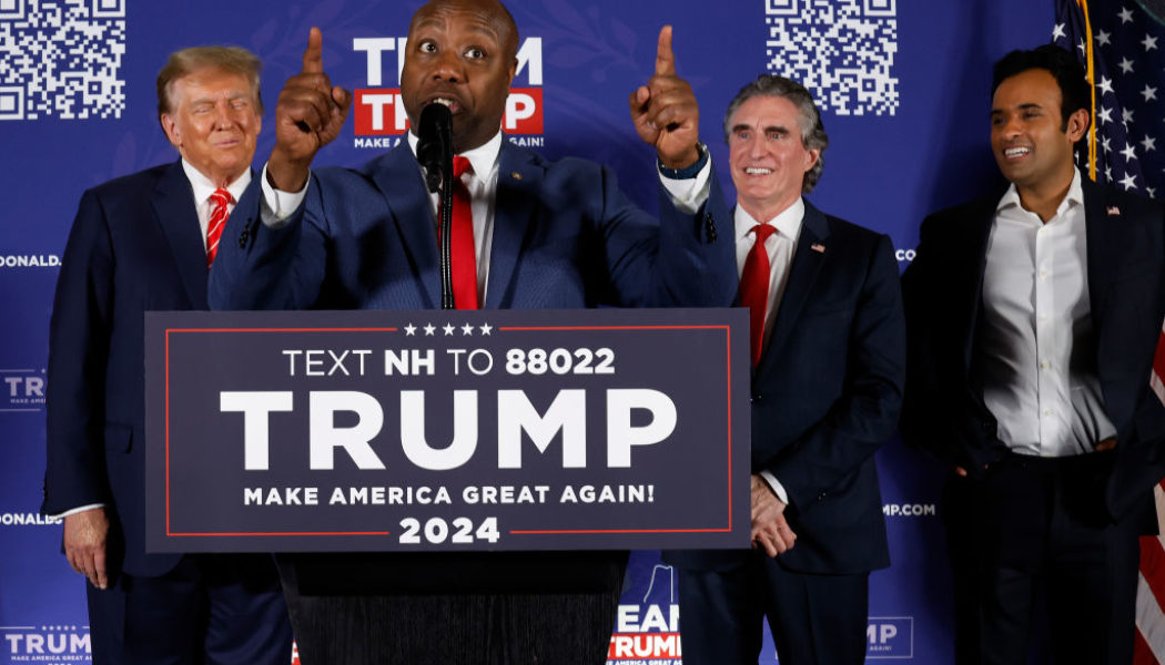 Tim Scott Shucks & Jives For Trump, Social Media Clowns Him