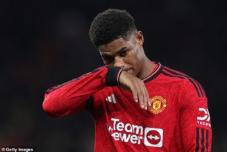 United staff 'concerned Rashford's lifestyle is impacting his form'