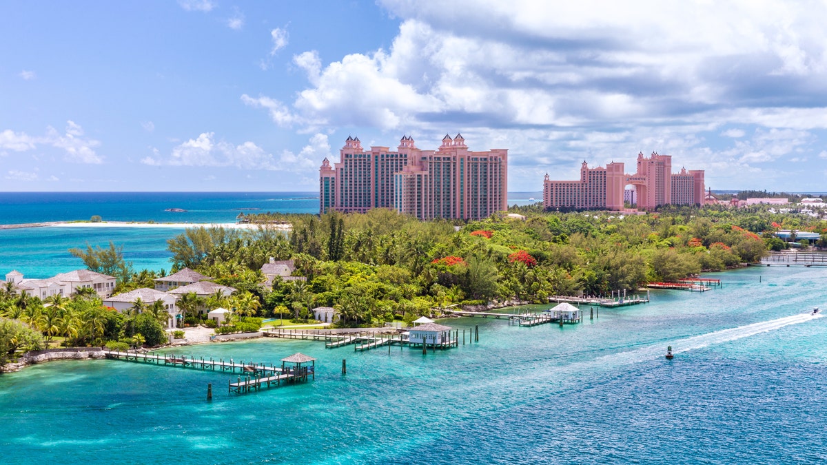 Aerial view of the Bahamas