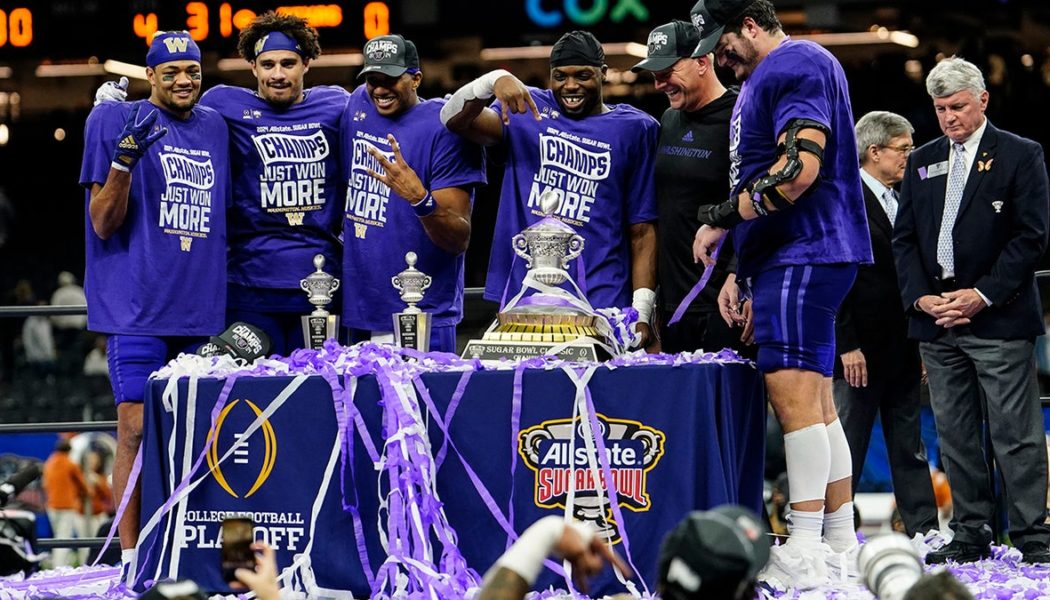 Washington players get into heated confrontation with Texas fans after Sugar Bowl win