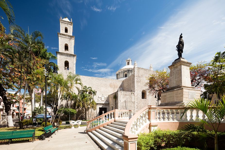 <strong>Mérida, Mexico: </strong>Yucatán state’s capital city showcases a blend of Mayan and colonial heritage. Rectoría El Jesús Tercera Orden and Parque Hidalgo are pictured.” class=”image__dam-img image__dam-img–loading” onload=”this.classList.remove(‘image__dam-img–loading’)” onerror=”imageLoadError(this)” height=”1233″ width=”1850″ loading=”lazy”></picture>
    </div>
<div class=