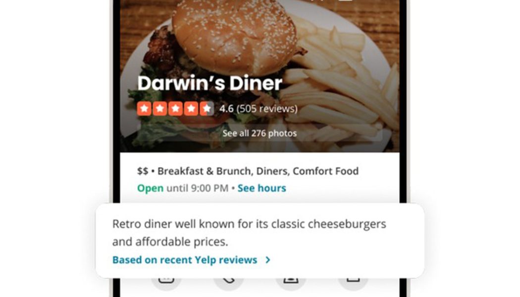 Yelp will use AI to tell you if that burger’s any good