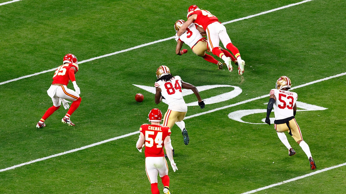 Ray-Ray McCloud attempts to recover a fumble