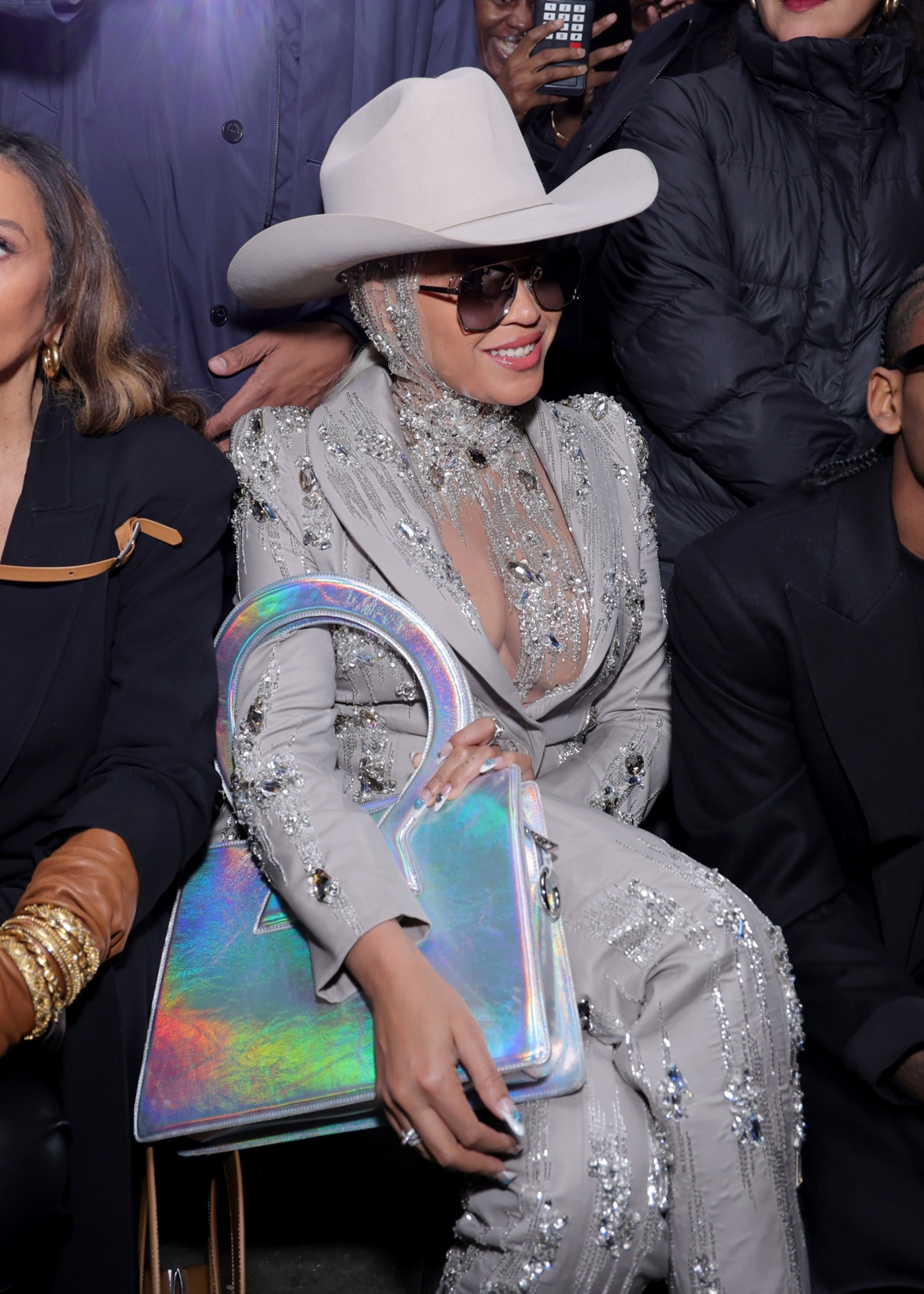 PHOTO: Beyonce attends the Luar fashion show during New York Fashion Week on Feb. 13, 2024 in New York City. 