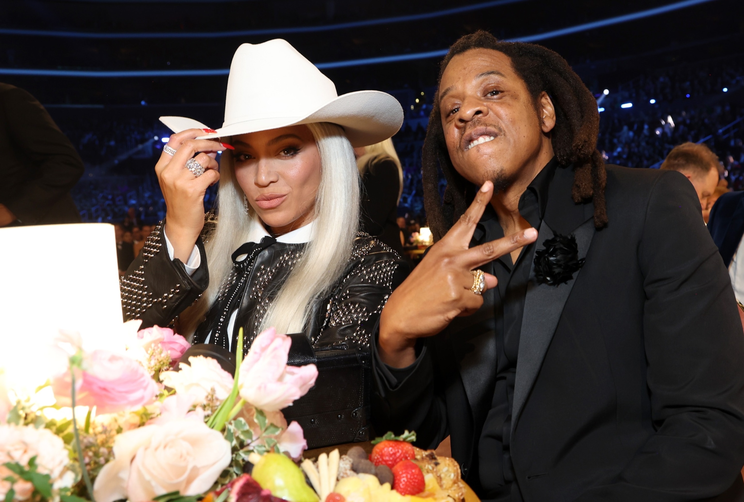 PHOTO: Beyonce and Jay-Z attend the 66th GRAMMY Awards at Crypto.com Arena on Feb. 4, 2024 in Los Angeles.