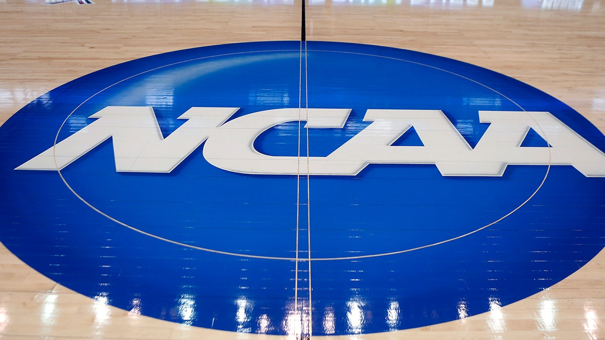 NCAA LOGO ON COURT