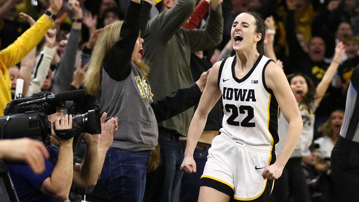 Caitlin Clark after breaking record