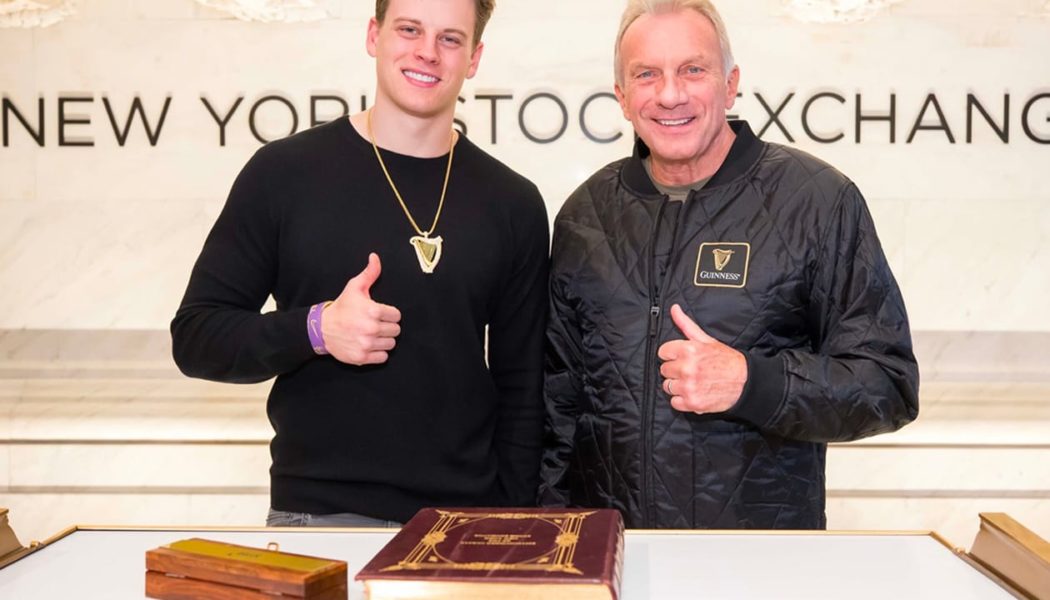 Joe Montana and Burrow Partner With Guinness to Give back to the Community