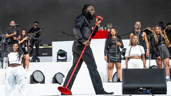 Burna Boy at the Coachella Music and Arts Festival on April 21, 2023.(AP)