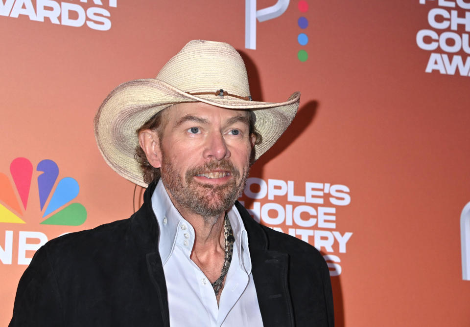 Toby Keith at the 2023 People's Choice Country Awards at The Grand Ole Opry House on Sept. 28, 2023, in Nashville. / Credit: Tammie Arroyo / Variety via Getty Images