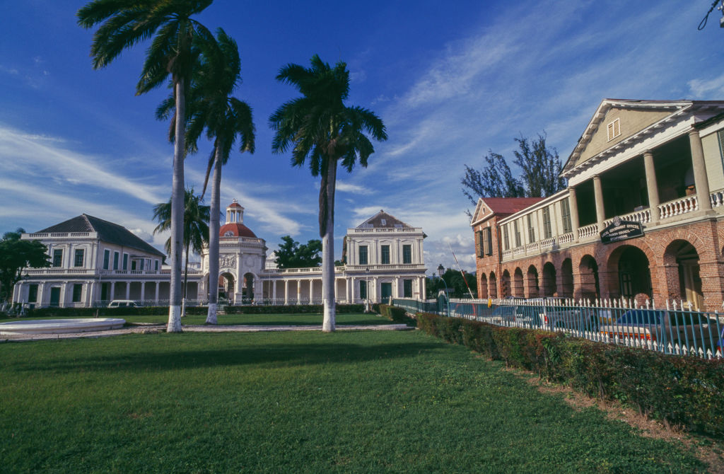 The main square of Spanish Town