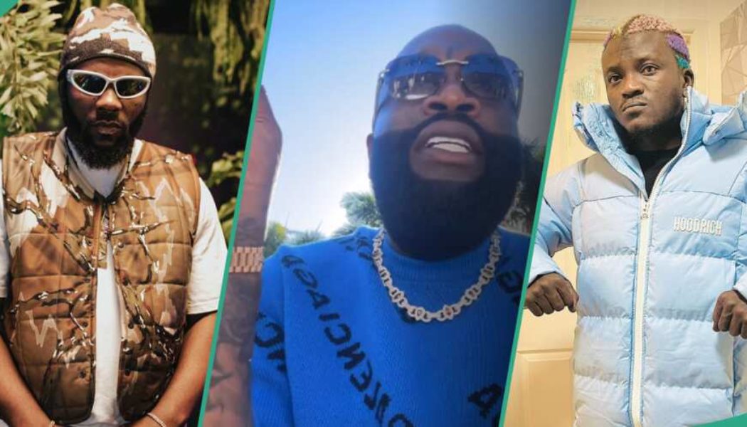 "Wawu": US Rapper Rick Ross stuns as he hails his two favourite Nigerian singers