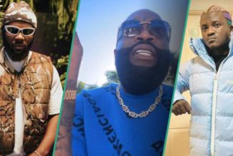 "Wawu": US Rapper Rick Ross stuns as he hails his two favourite Nigerian singers