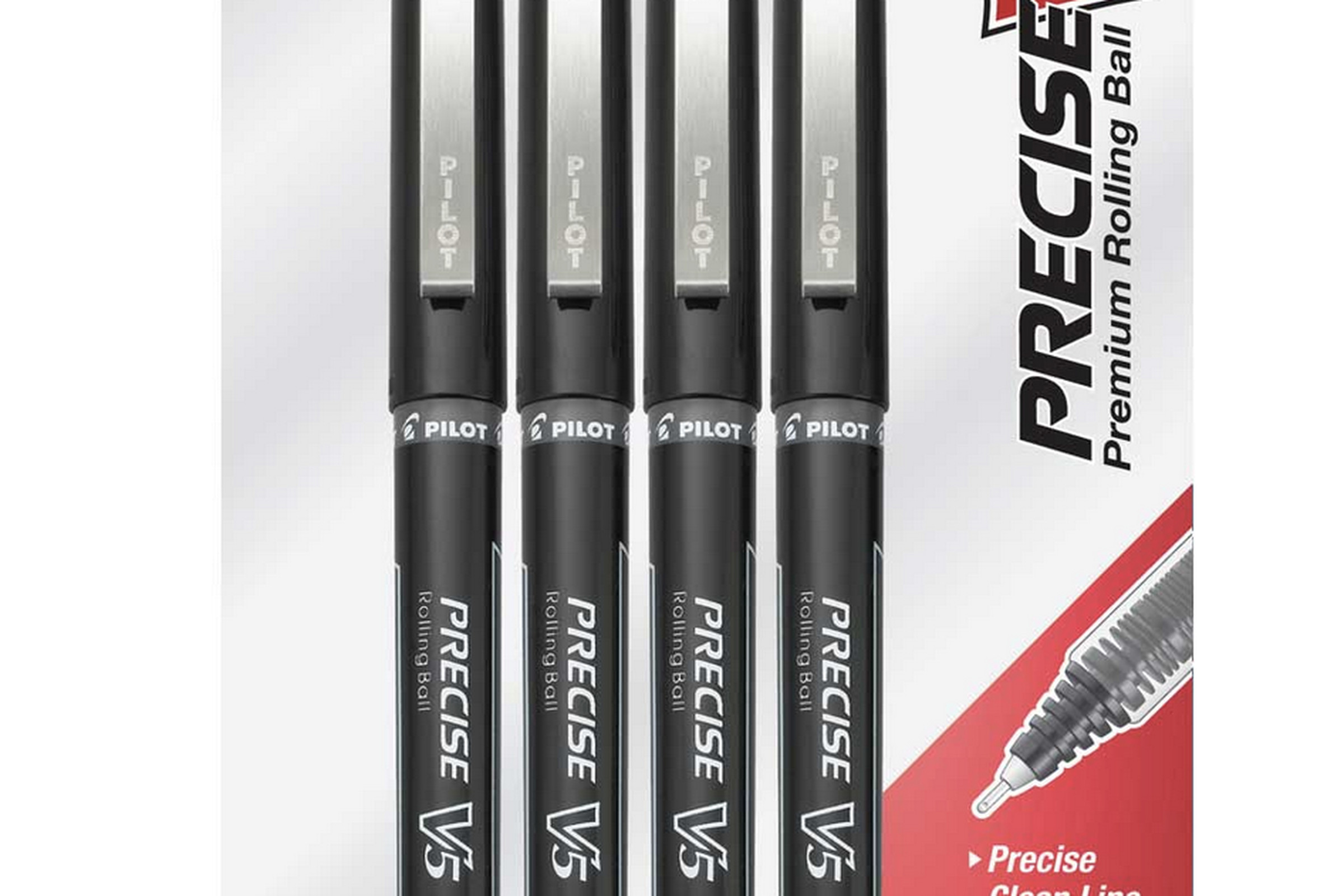 A  four-pack of the Pilot Precise V5 Pens