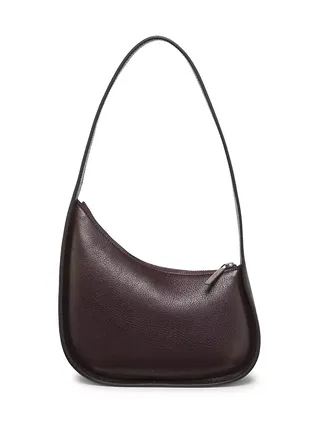 Half Moon Leather Shoulder Bag