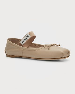 Leather Ballerina Flats