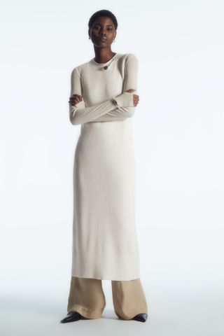 Knitted Linen Maxi Dress