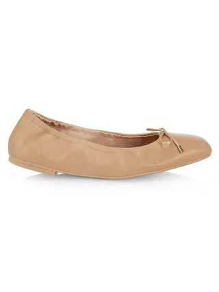 Bardot Leather Ballet Flats