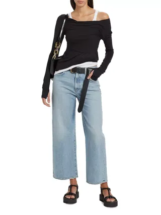 Harper Mid-Rise Relaxed Crop Jeans