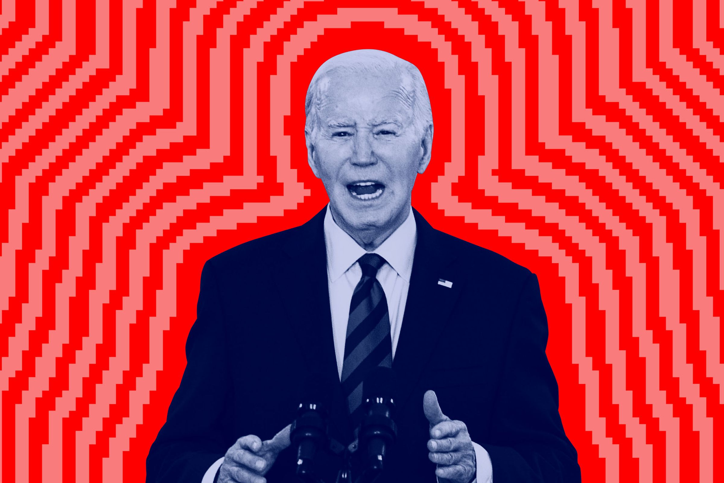 Photo illustration of President Joe Biden.