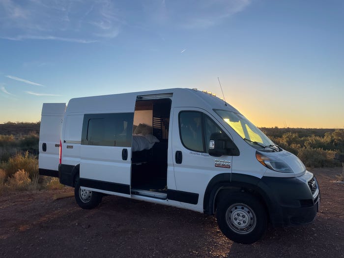 The campervan Business Insider's author rented for two weeks.