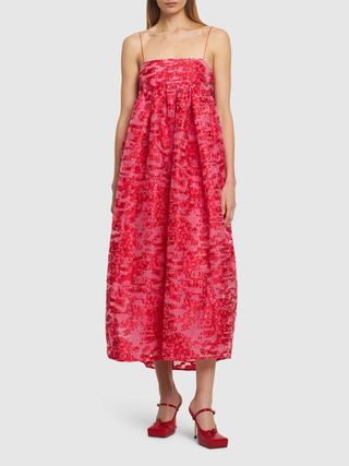 Cecilie Bahnsen, Vilma Printed Fil-Coupé Midi Dress