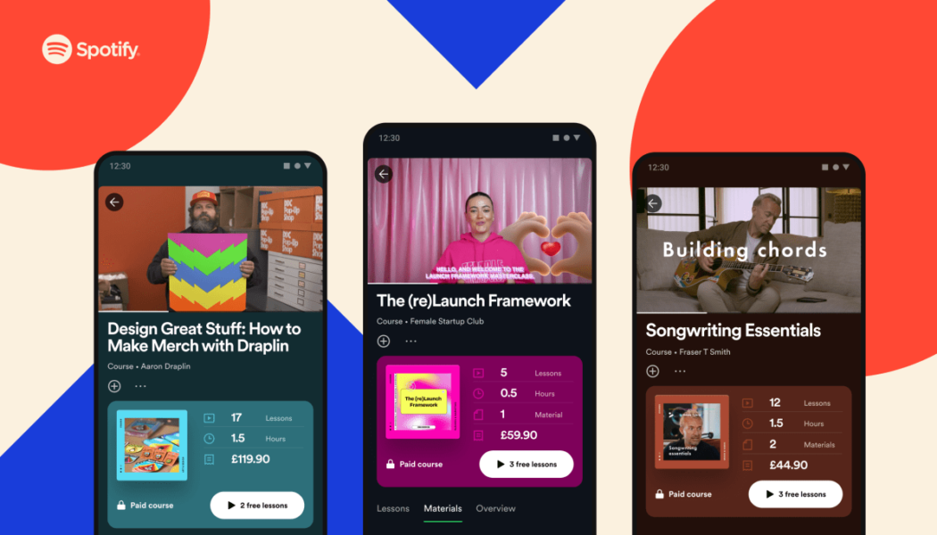 Spotify tests video courses to teach everything from music production to Excel | TechCrunch
