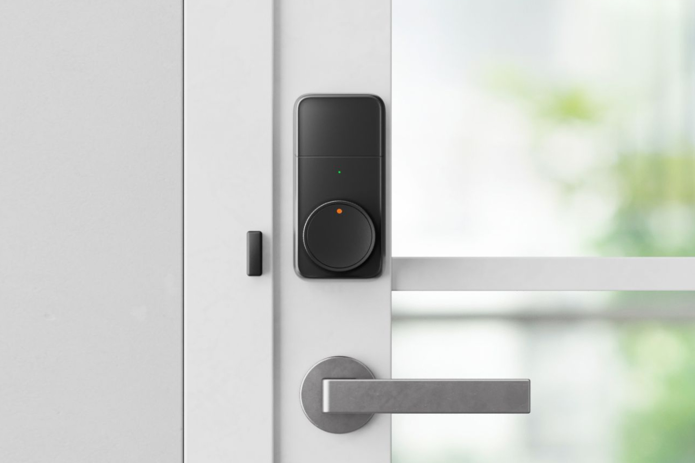 The new retrofit smart door lock from SwitchBot has a sleeker look than its predecessor.