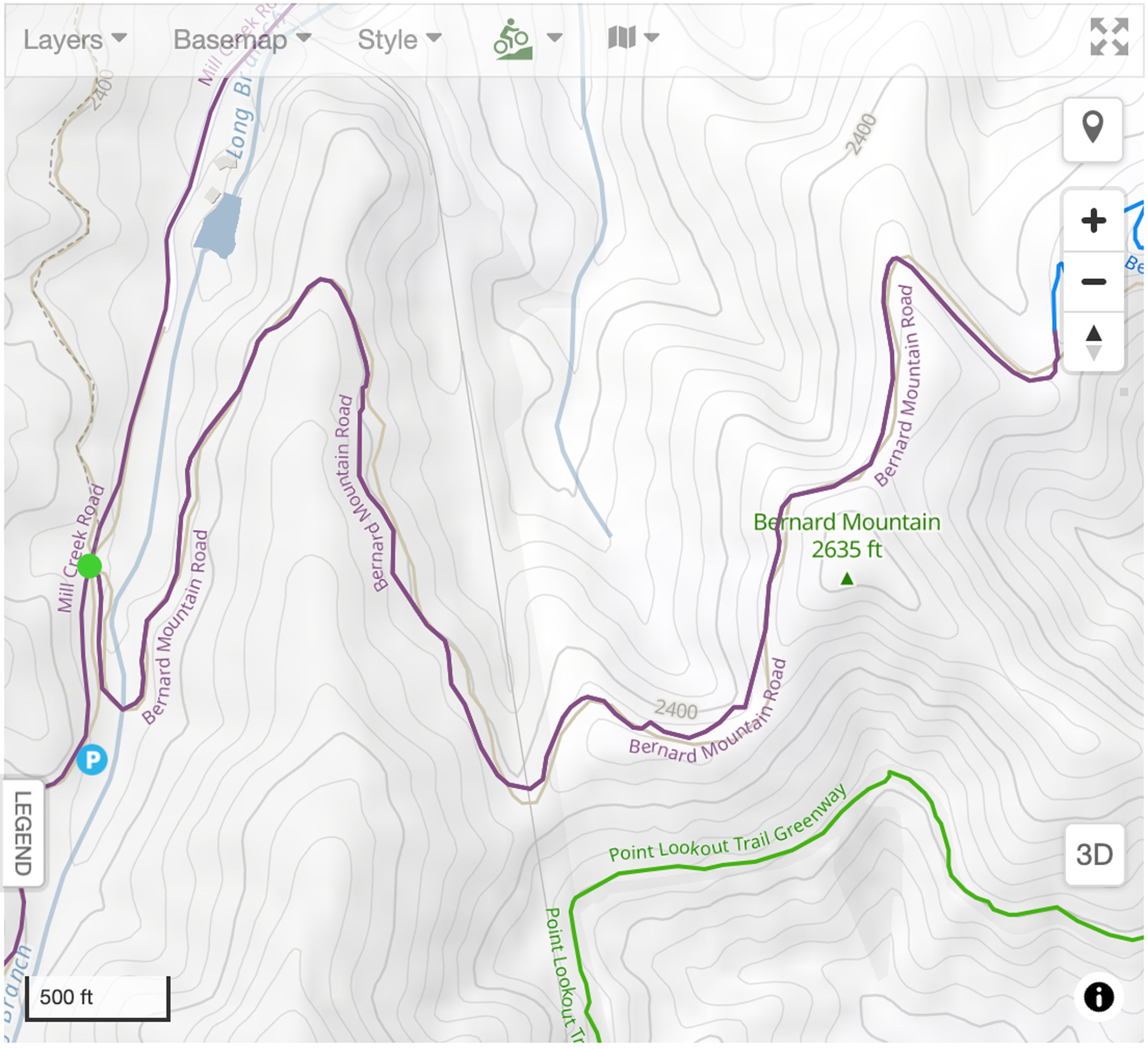 Bernard Mountain Road multi-use trail