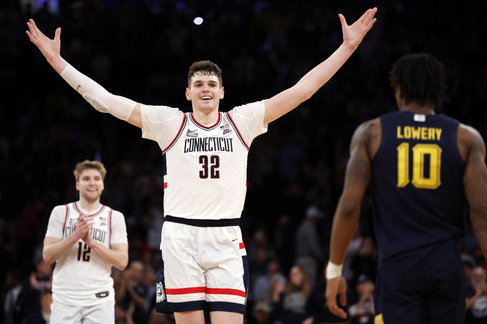 UConn's quest for a repeat begins this afternoon. (Sarah Stier/Getty Images)