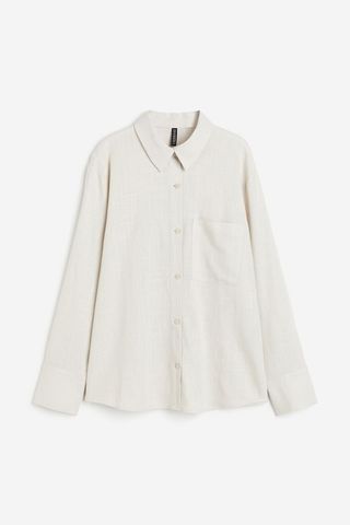 Linen-Blend Shirt