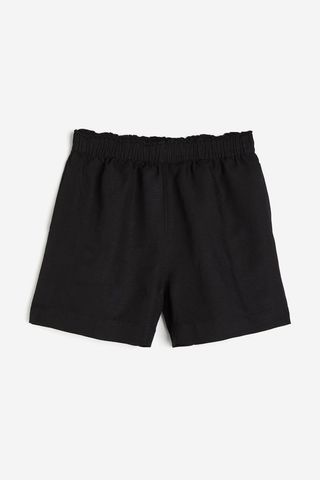 Linen-Blend Pull-On Shorts