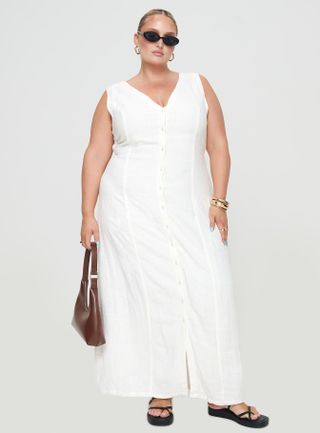 Princess Polly Plus Size Linen Dress