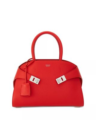 Ferragamo Hug Bag in Red