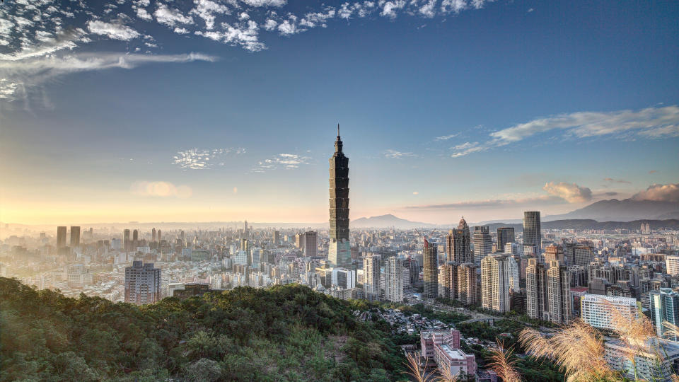 Sunset over Taipei, Taiwan