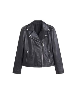 Leather Biker Jacket - Women