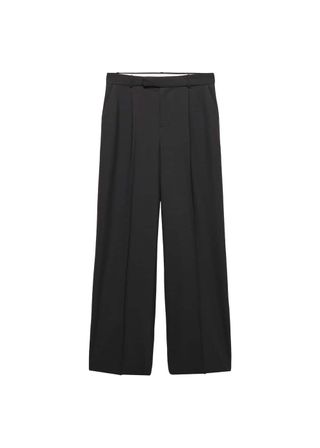 Wide Leg Suit Trousers - Women