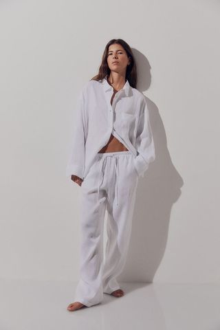 linen trousers