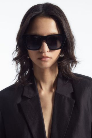 Oversized Cat-Eye Sunglasses