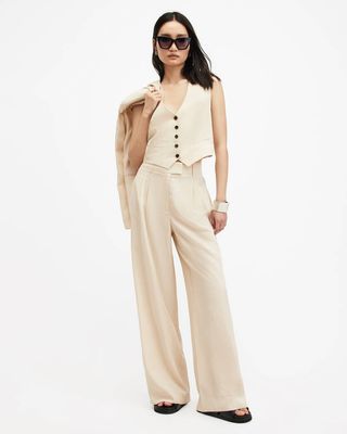 Deri Lyn Linen Blend Trousers