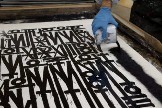 'Even The Heart Skips A Beat' in RETNA's Latest Screen Print