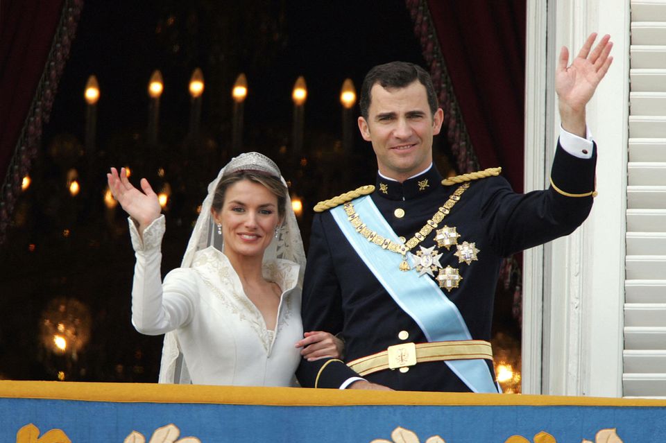 Prinz Felipe von Spanien und seine Letizia heirateten am 22. Mai 2004 in Madrid.