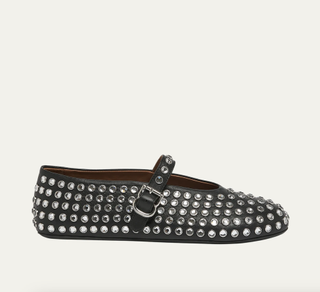 alaia studded ballet flats