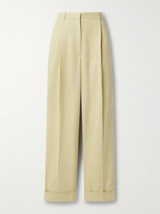 Tor Pleated Woven Wide-Leg Pants