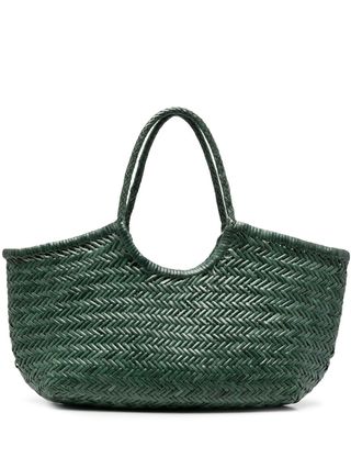 Nantucket Interwoven Leather Tote Bag