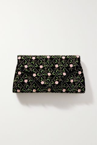 Embellished Velvet Clutch