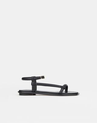 Soft Calfskin Leather City Sandal