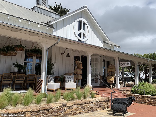 An exterior view of Porch, in Summerland