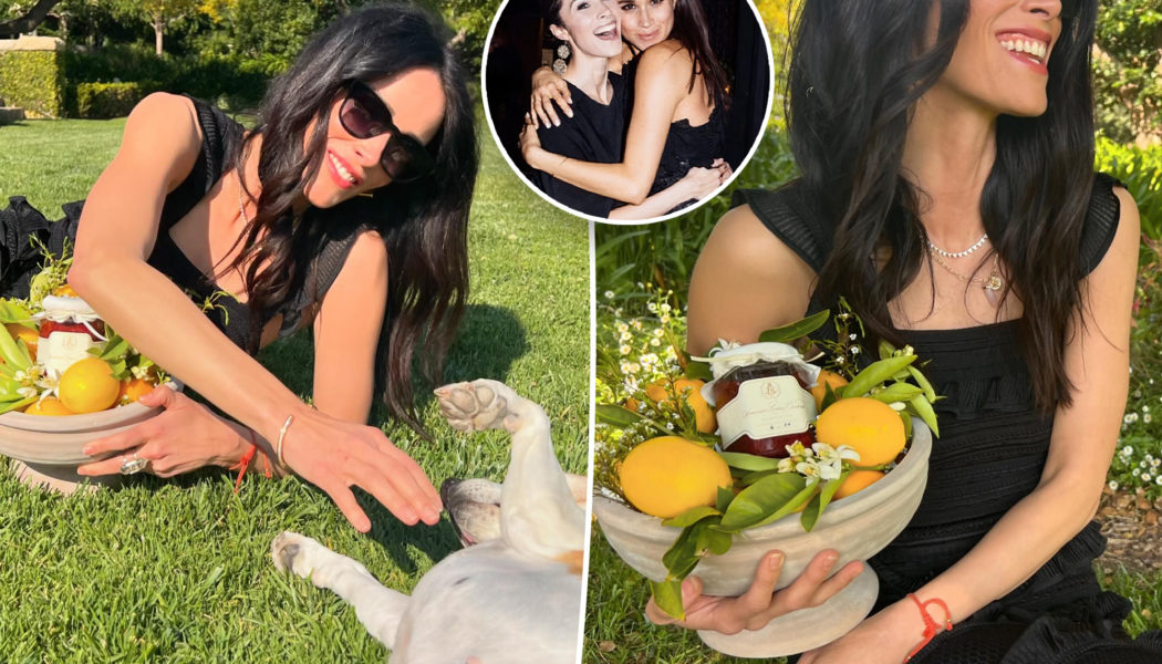 Meghan Markle’s friend and ‘Suits’ co-star Abigail Spencer celebrates lifestyle brand with duchess’s dog