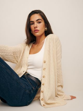 Giusta Oversized Cashmere Cardigan